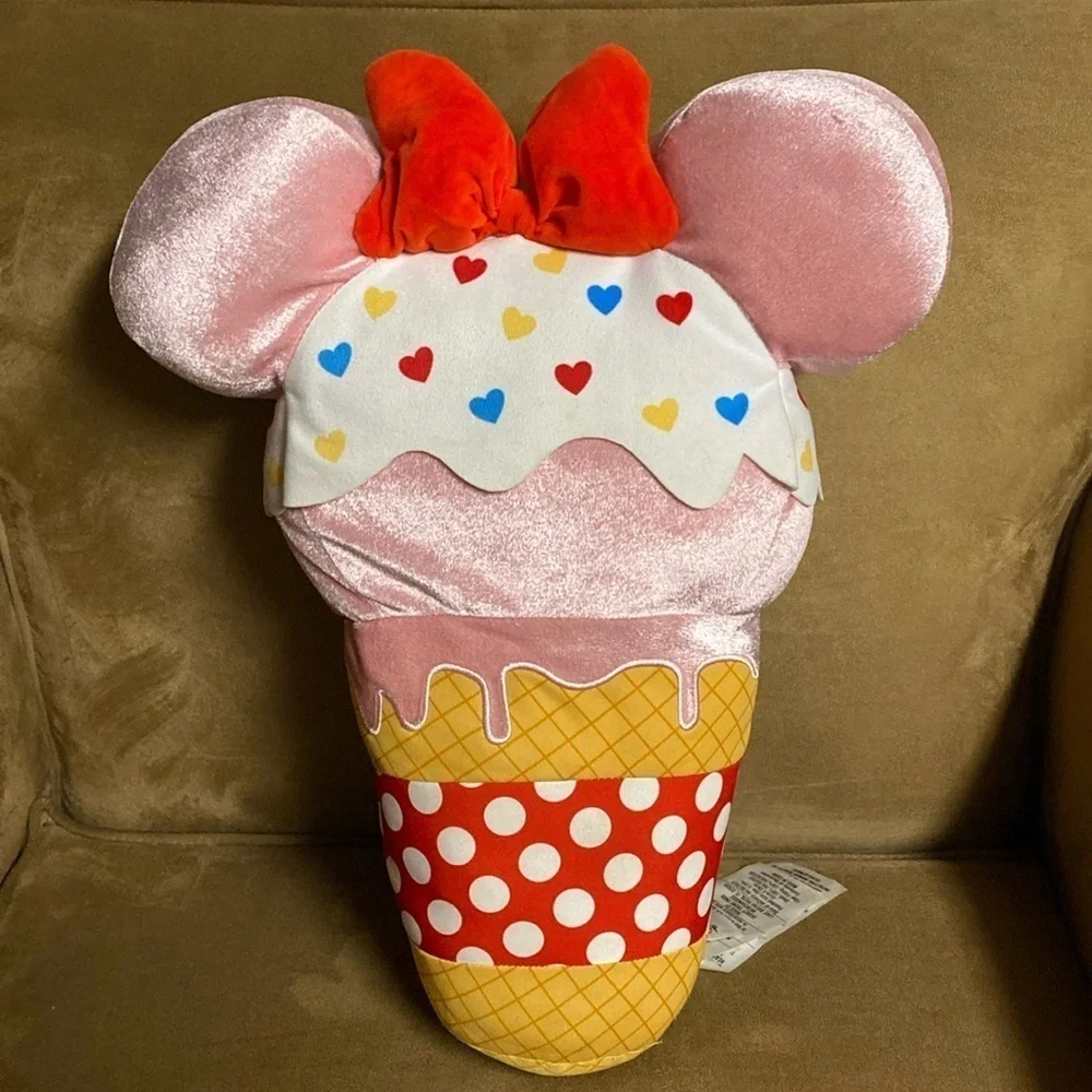 Disney parks Minnie Mouse large ice cream plush Disney food merchandise